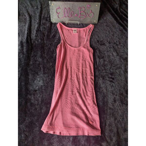 EUC VS Pink Neon Ribbed Tank S